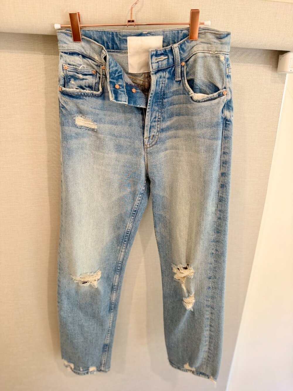 MOTHER The Tomcat The Confession Distressed Jeans Size 25